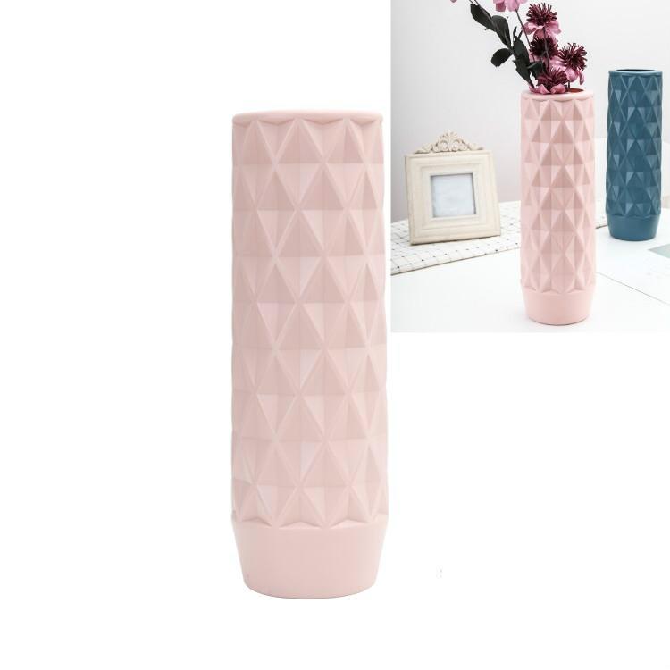 Creative Plastic Vase For Home Decoration - Flower Arrangement Container - Blue