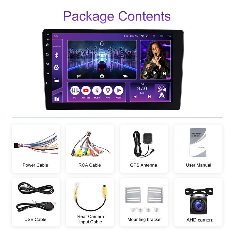 9 Inch 8-Core Carplay Android Navigation Monitor 2 + 32G Memory - Standard 2 + 32G