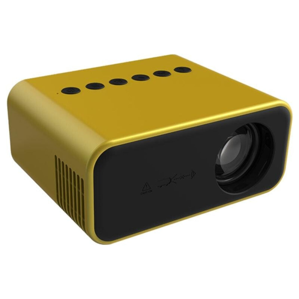 Portable Mini Home Theater Projector - 80 Lumens 1920X1080P Remote Control & Adaptor - White