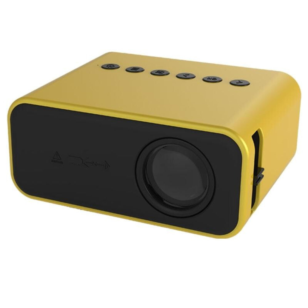 Portable Mini Home Theater Projector - 80 Lumens 1920X1080P Remote Control & Adaptor - White