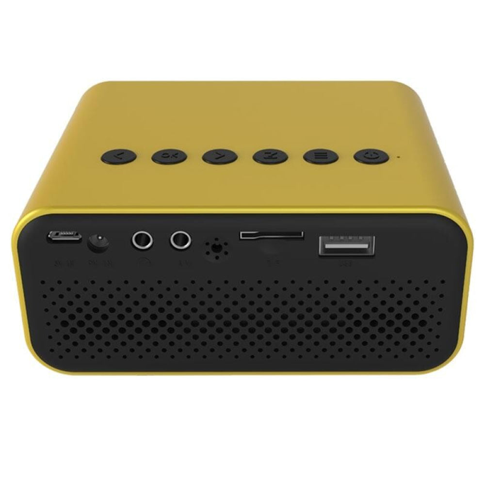 Portable Mini Home Theater Projector - 80 Lumens 1920X1080P Remote Control & Adaptor - White