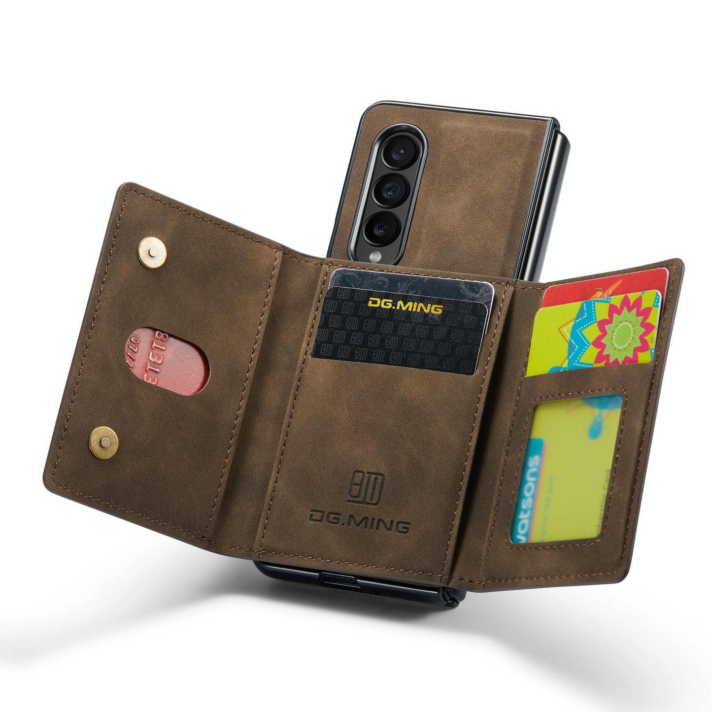 Multi-card Phone Case for Samsung Galaxy z Fold 4 - Fits Dg.ming M2 Series - Green