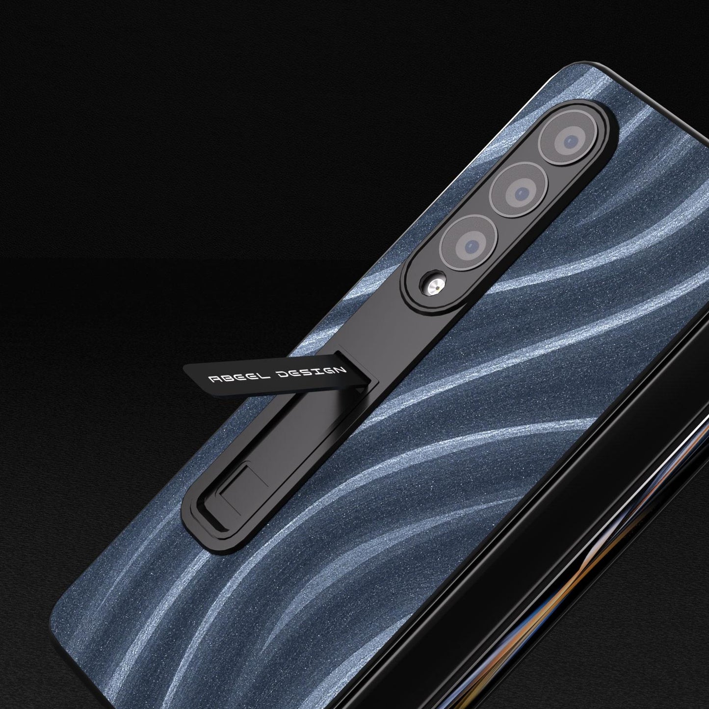 Galactic Pattern Phone Case for Samsung Galaxy z Fold 4 5g - Integrated Protection - Grey