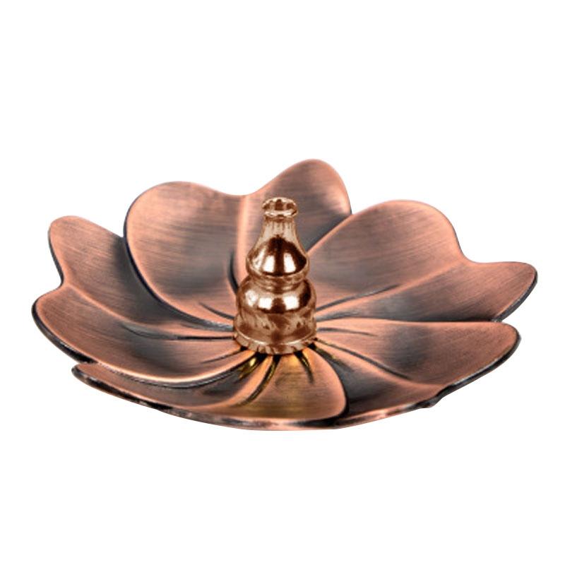Vintage Sandalwood Incense Burner - Creative Alloy Holder For Bedroom - Bronze