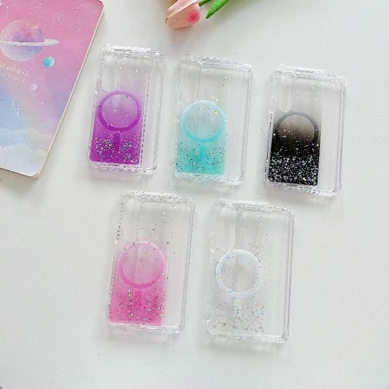 Sparkle Tpu Case for Samsung Galaxy z Fold 4 with Magsafe - Pink