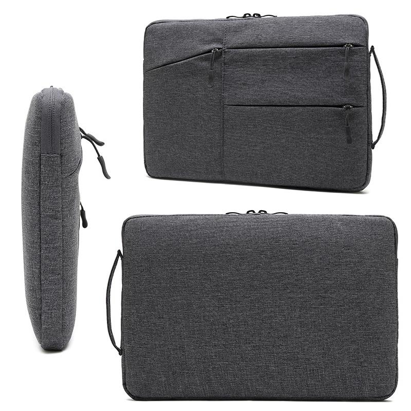 13.3 Inch Business Laptop Liner Bag - Polyester Zipper Closure - Black