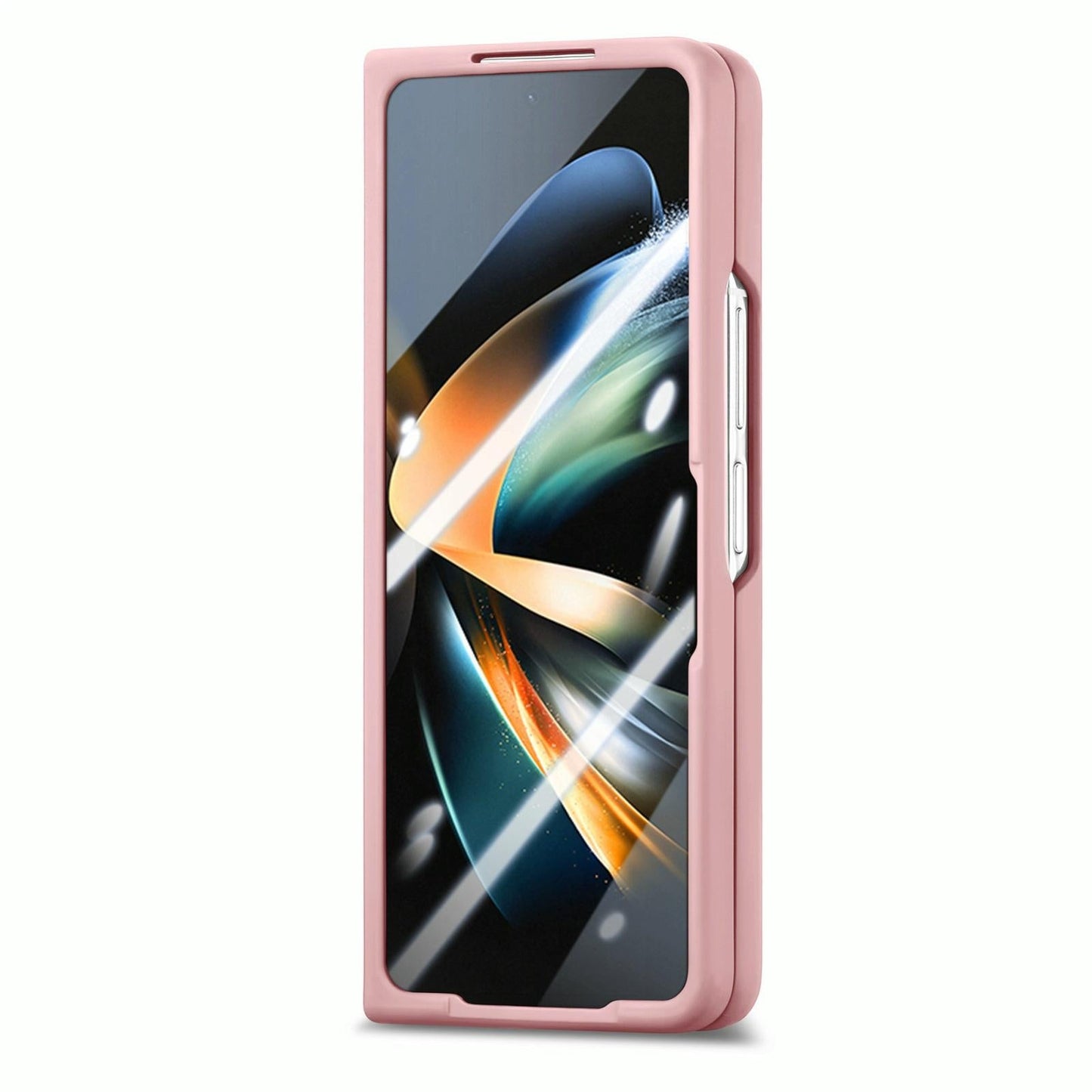 Vintage Leather Fold Case for Samsung Galaxy z Fold 4 - Pink