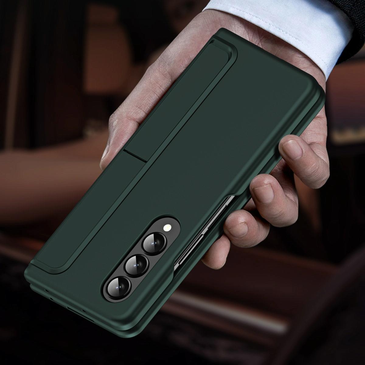 Detachable Pen & Phone Case for Samsung Galaxy z Fold 4 - 2 in 1 - Green