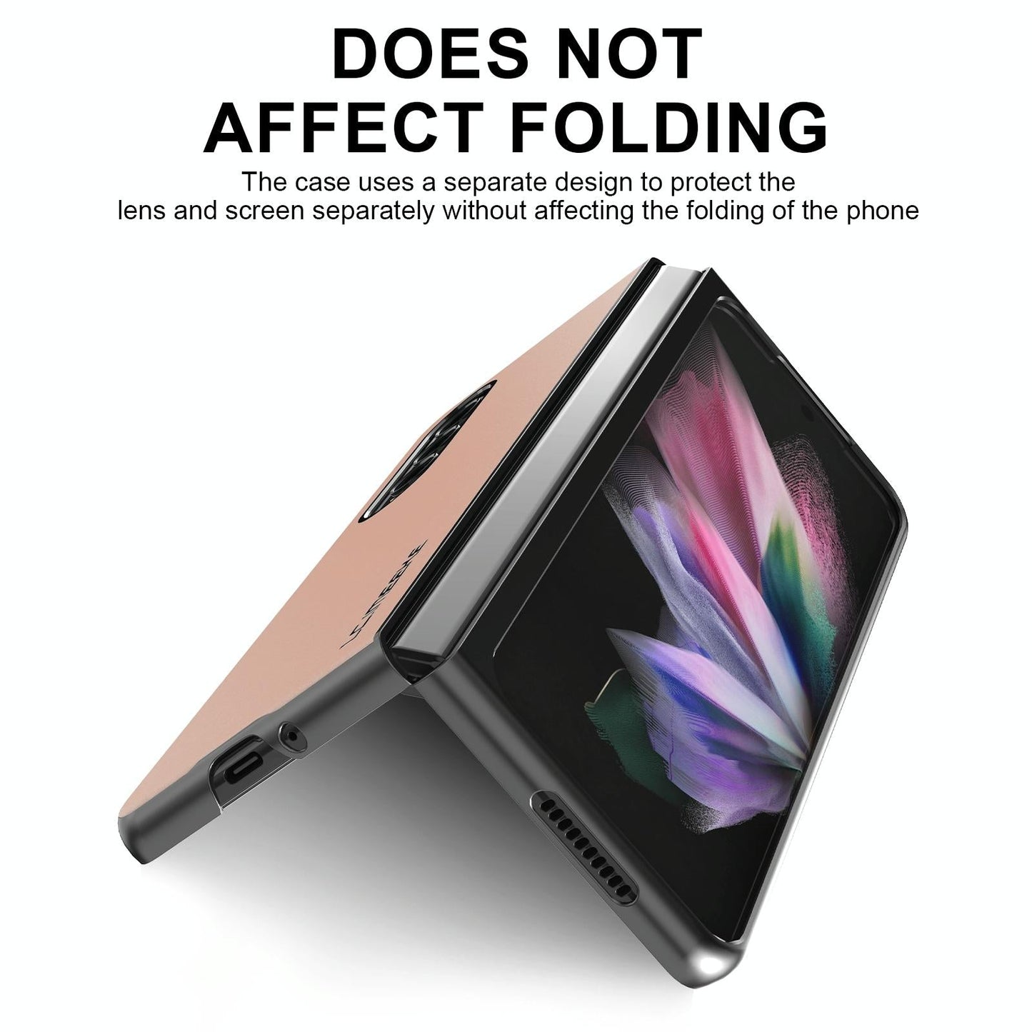 Leather Shockproof Case for Samsung Galaxy z Fold 4 / 5g - Pink