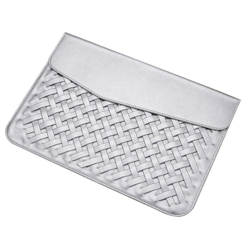 12 Inch Hand-Woven Notebook Liner Bag For Computers - Black