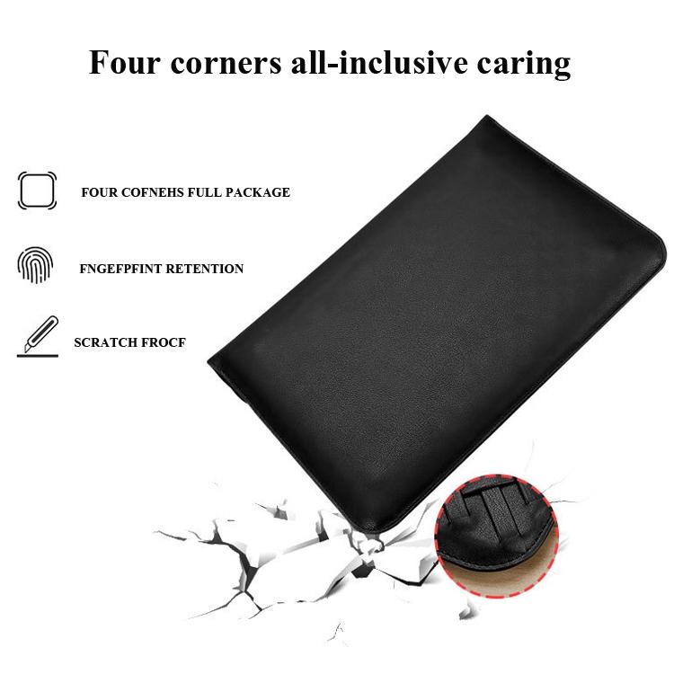 12 Inch Hand-Woven Notebook Liner Bag For Computers - Black