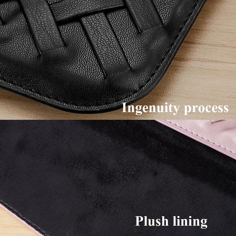 12 Inch Hand-Woven Notebook Liner Bag For Computers - Black