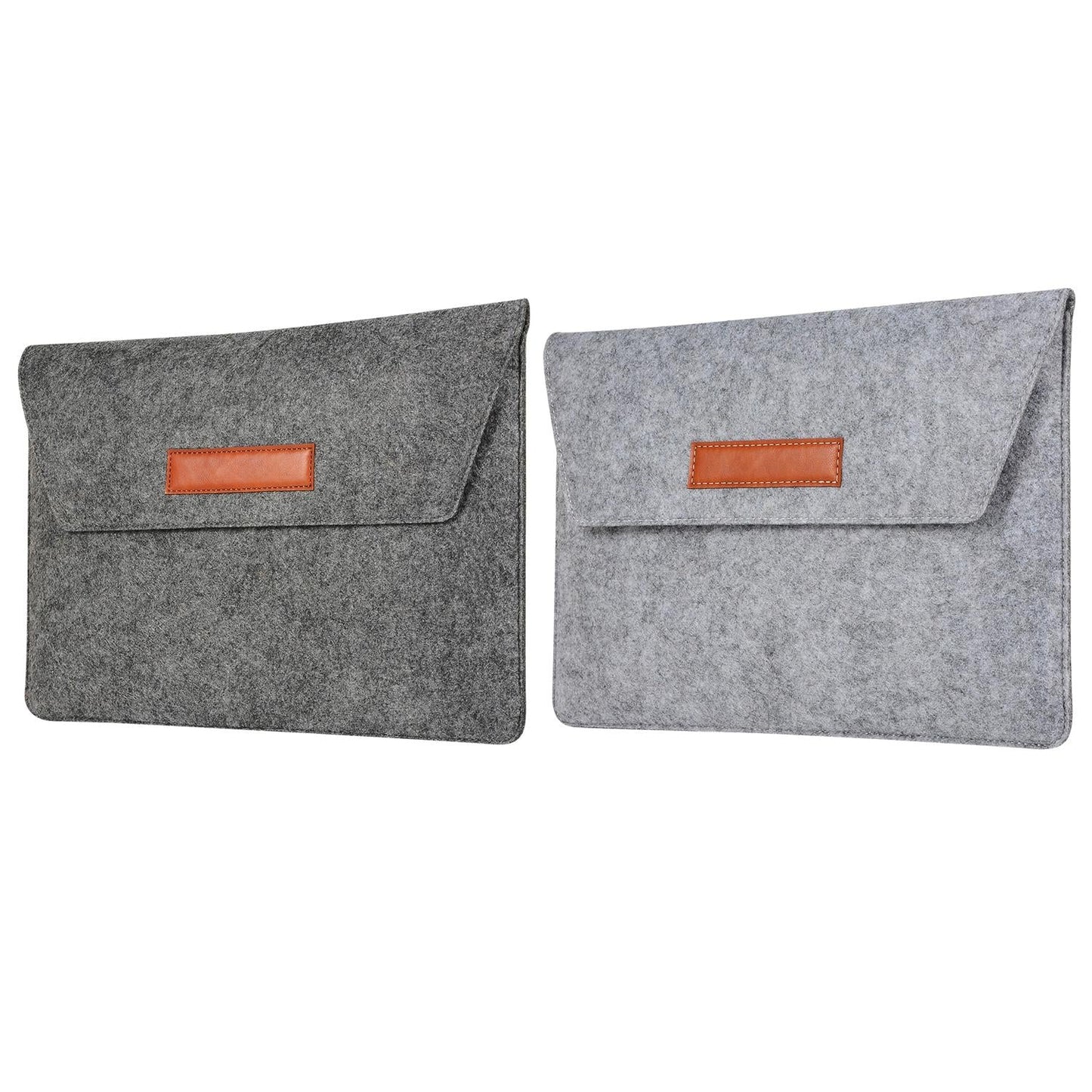 15 Inch Felt Computer Bag - Protective Cover for Notebook - Black