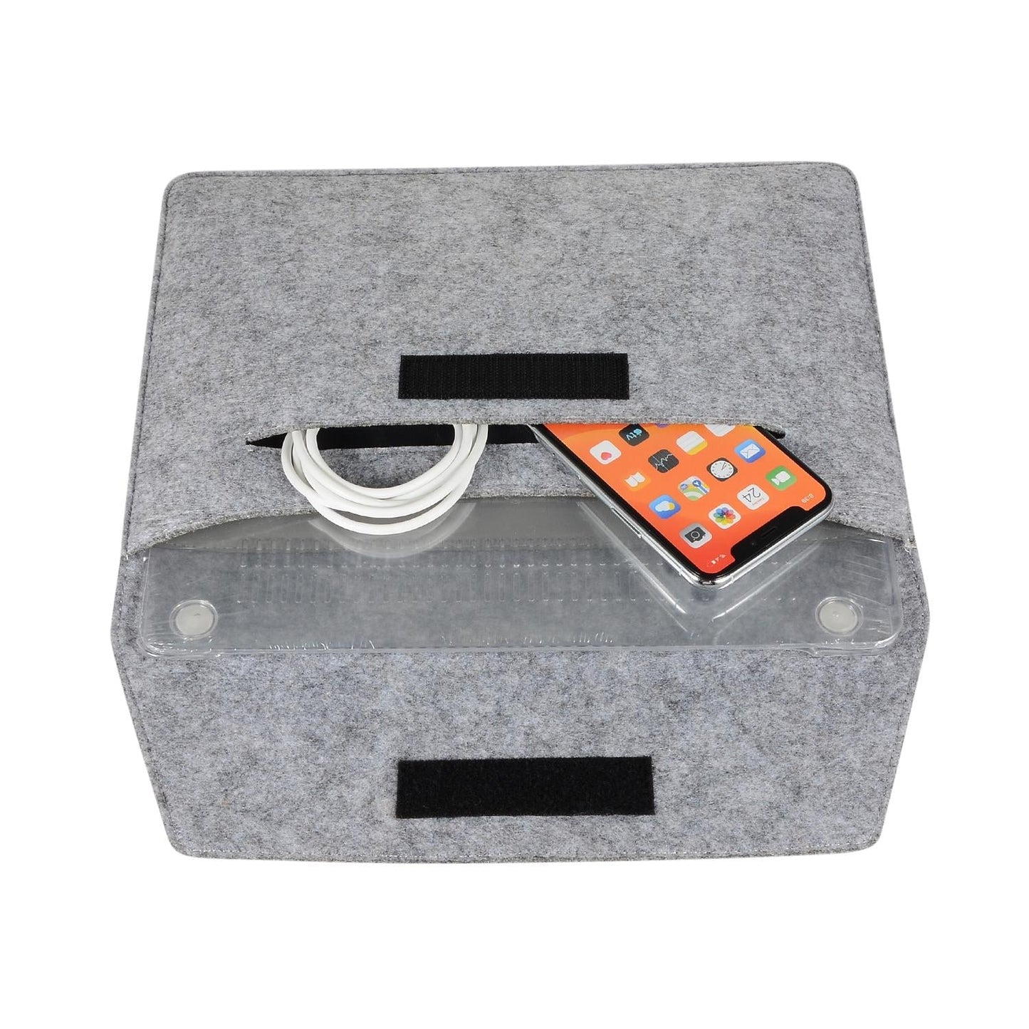 15 Inch Felt Computer Bag - Protective Cover for Notebook - Black