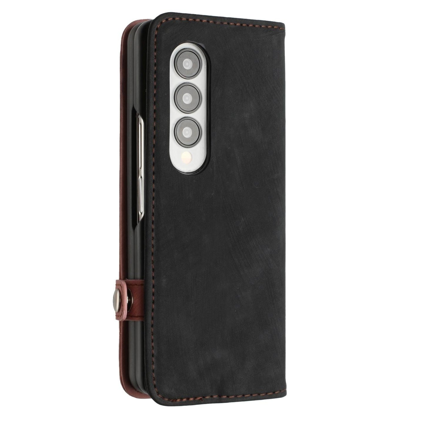 Leather Phone Case with Side Buckle for Samsung Galaxy z Fold 4 / 5g - Royal Blue