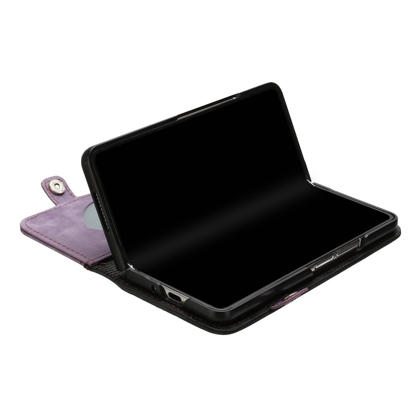 Leather Phone Case with Side Buckle for Samsung Galaxy z Fold 4 / 5g - Royal Blue