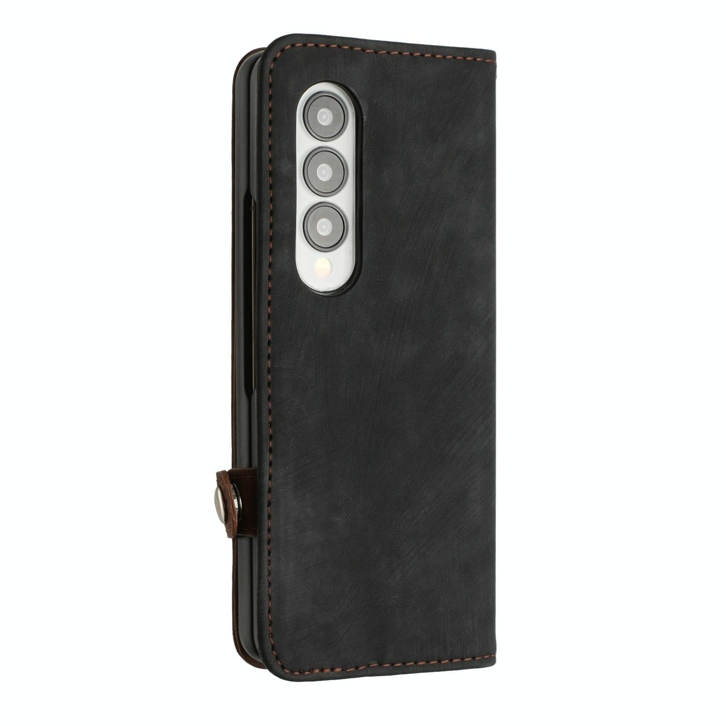 Leather Phone Case with Side Buckle for Samsung Galaxy z Fold 4 / 5g - Royal Blue