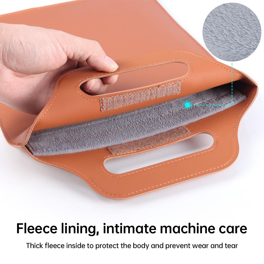 Versatile Laptop Bag with Mouse Pad Stand - Brown
