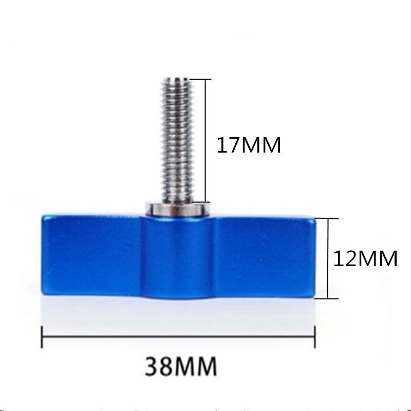 10pcs T-shaped Multi-directional Screw with M6 Aluminum Alloy Handle - Red