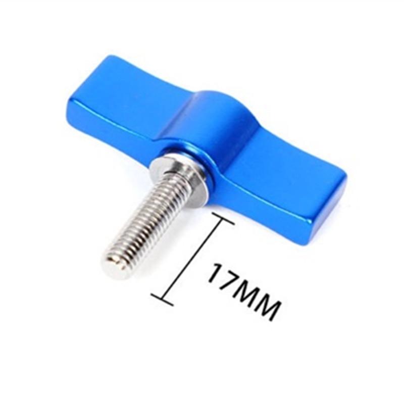 10pcs T-shaped Multi-directional Screw with M6 Aluminum Alloy Handle - Red