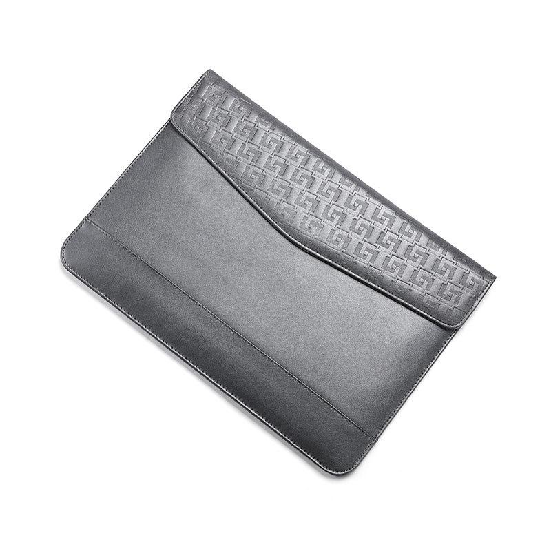 13 Inch Ultra-thin Magnetic Holster for Horizontal Embossed Notebook with Liner Bag - Dark Blue