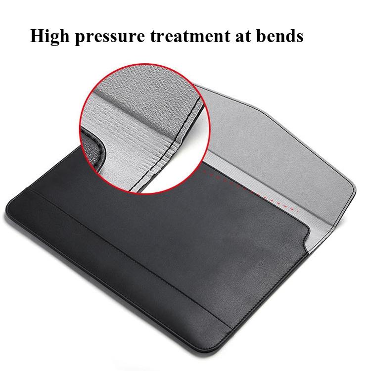 13 Inch Ultra-thin Magnetic Holster for Horizontal Embossed Notebook with Liner Bag - Dark Blue