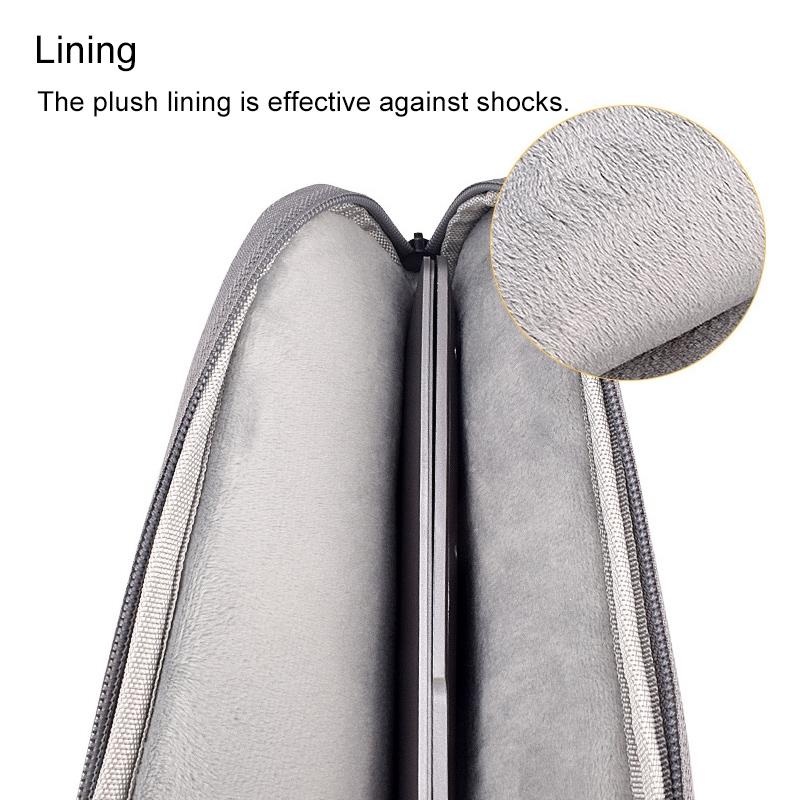 15.6 Inch Laptop Felt Sleeve Protective Case Carrying Bag - Grey