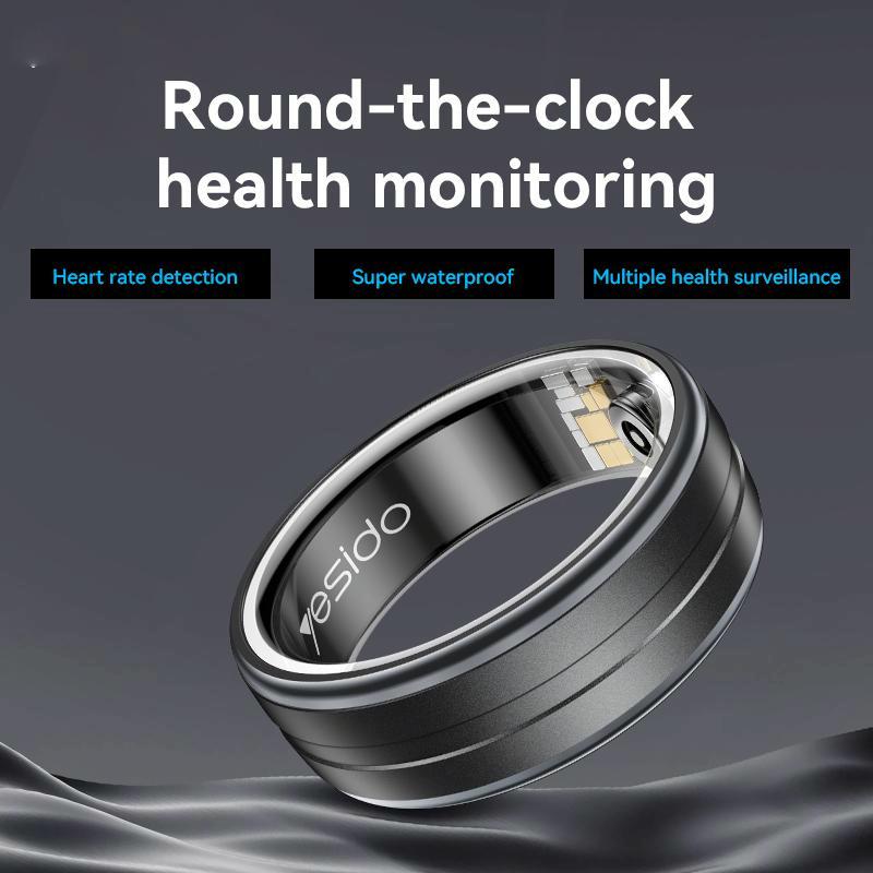 Smart Health Ring Temp Heart Rate Bp Reminder - 65Mm