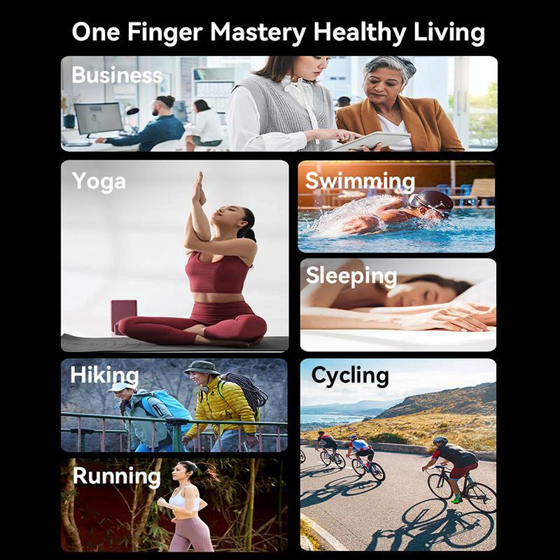 Smart Health Ring Temp Heart Rate Bp Reminder - 65Mm