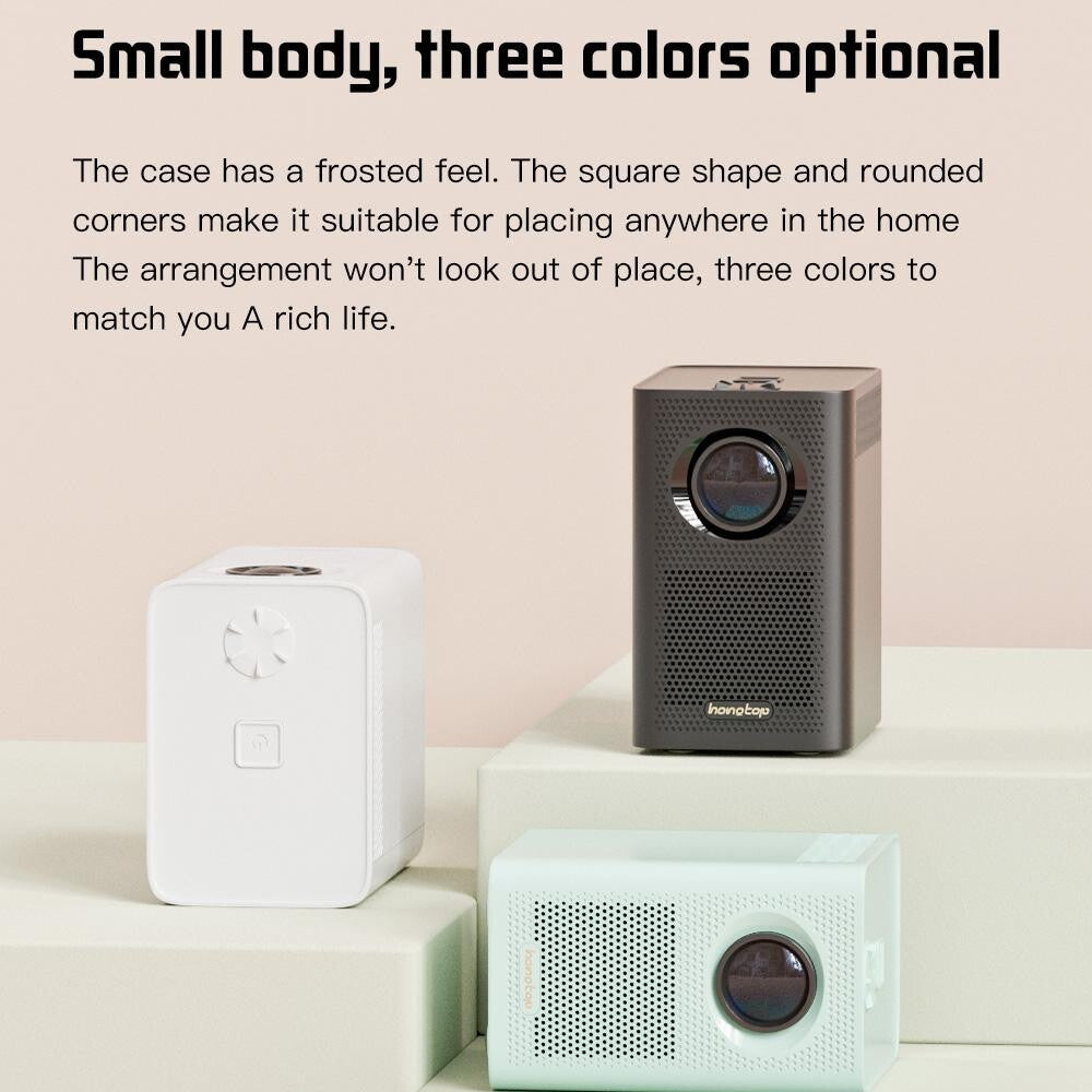 Portable Hd Wifi Projector With Android 10 Os - S30 Max - Black