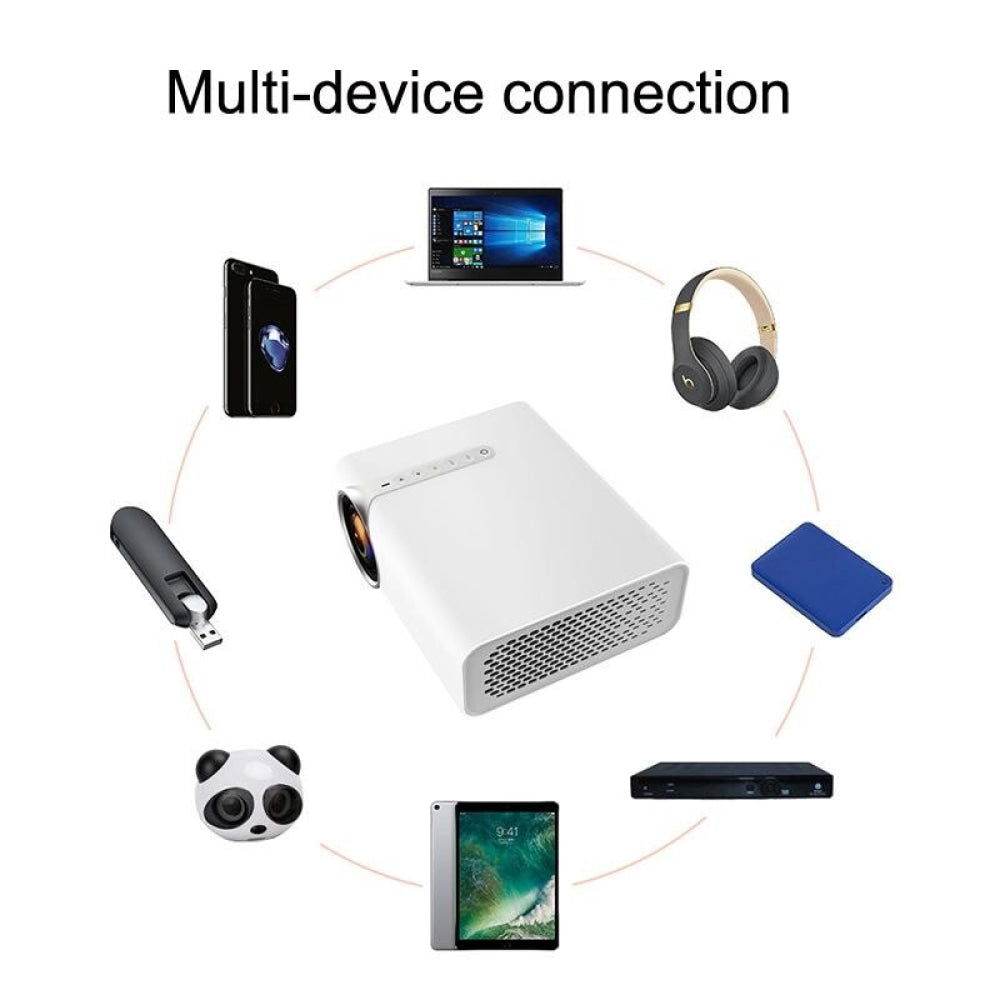 Compact 1080P Led Home Projector - Yg530 - White
