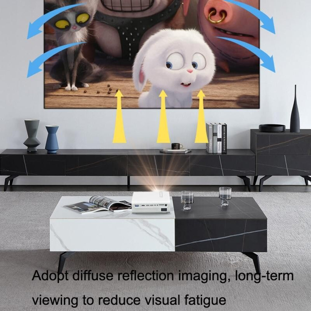 Compact 1080P Led Home Projector - Yg530 - White