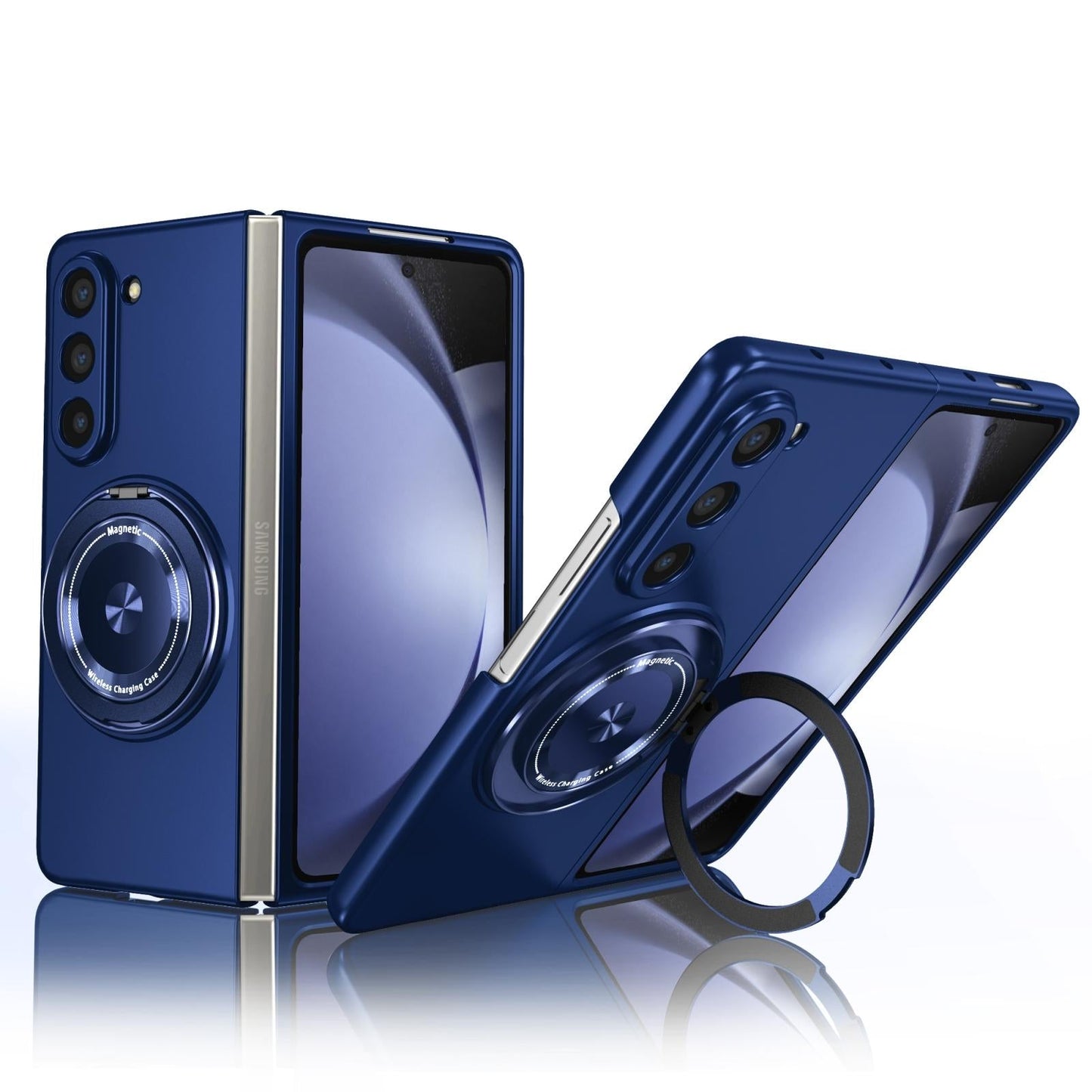 Shockproof 360 Degree Rotating Case for Samsung Galaxy z Fold 4 / 5g - Blue