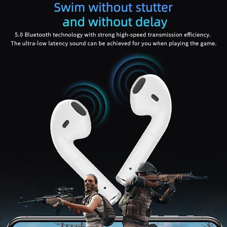 Wireless t & g Tg11 Tws Bluetooth Earphones with Charging Box - Black