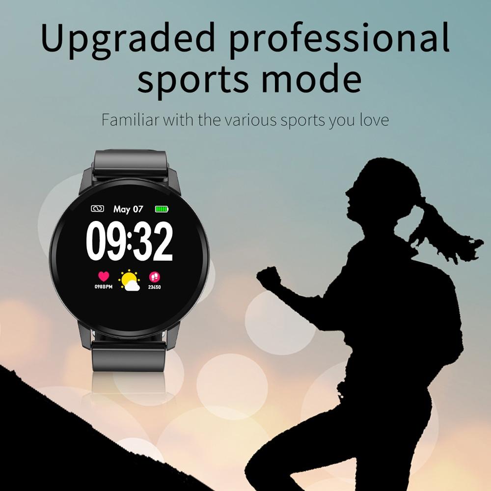 Waterproof Smart Bracelet With Colour Screen - Call Heart Bp Sleep Oxygen Monitoring - Black