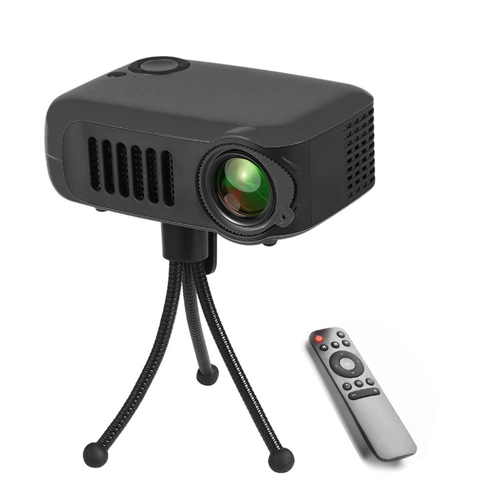 Portable 800 Lumen Home Theater Projector - 1080P Support - Black