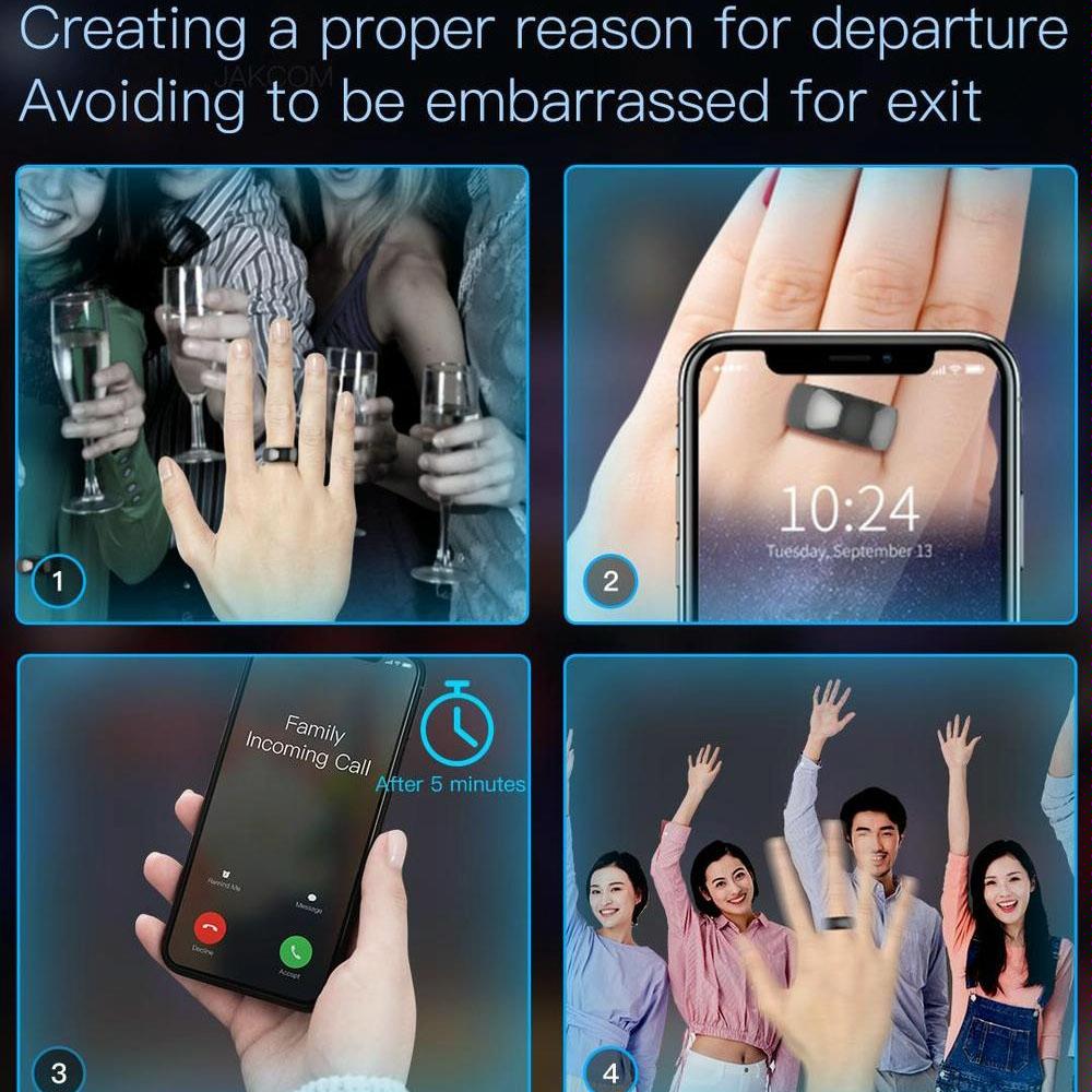 Smart Ring For Apple & Android - Multifunctional Lord Of The Rings - 57.1Mm - Number 9