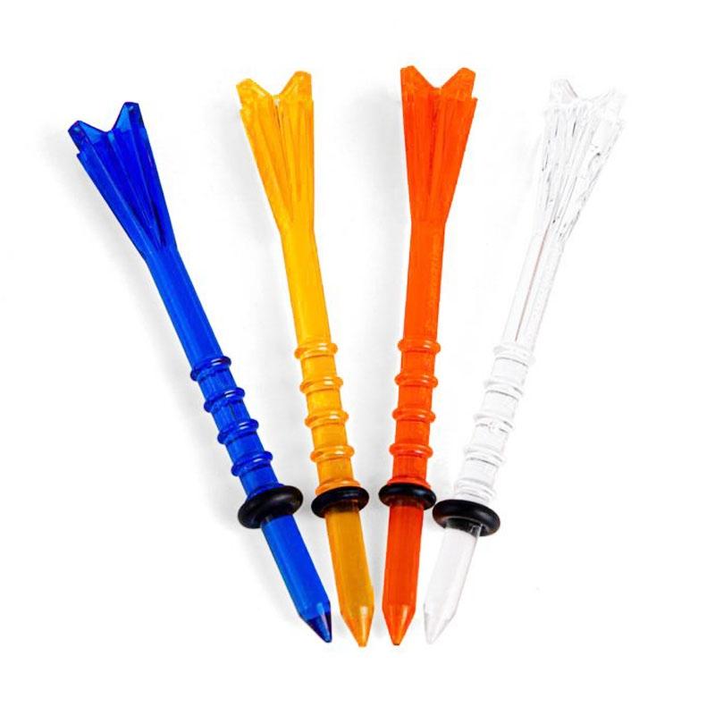 30 Adjustable Golf Tees With 83Mm Height Limit - Set Of 30 - Orange