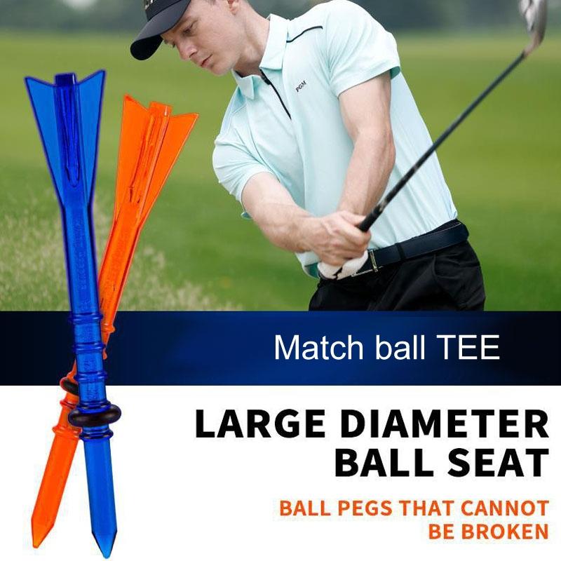30 Adjustable Golf Tees With 83Mm Height Limit - Set Of 30 - Orange
