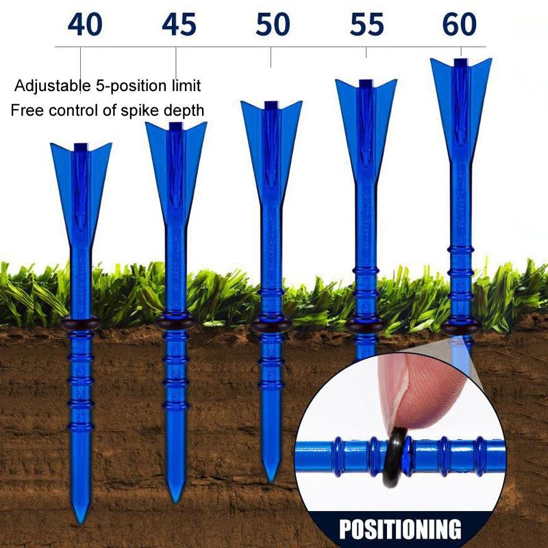 30 Adjustable Golf Tees With 83Mm Height Limit - Set Of 30 - Orange