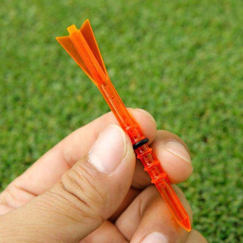 30 Adjustable Golf Tees With 83Mm Height Limit - Set Of 30 - Orange