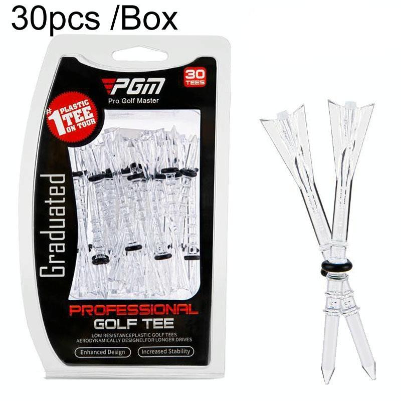 30 Adjustable Golf Tees With 83Mm Height Limit - Set Of 30 - Orange