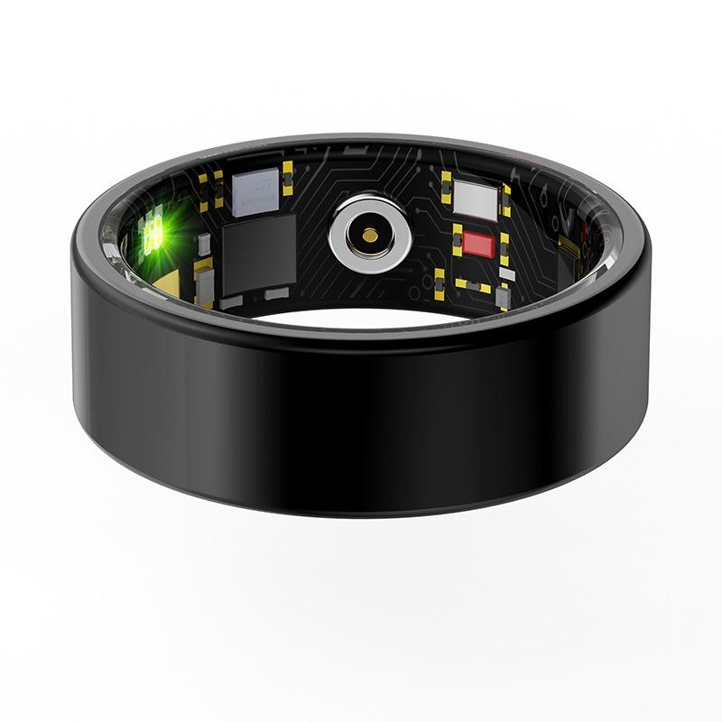 Smart Ring With Heart Rate Blood Oxygen Sleep & Sports Modes - Size 13 - Gold