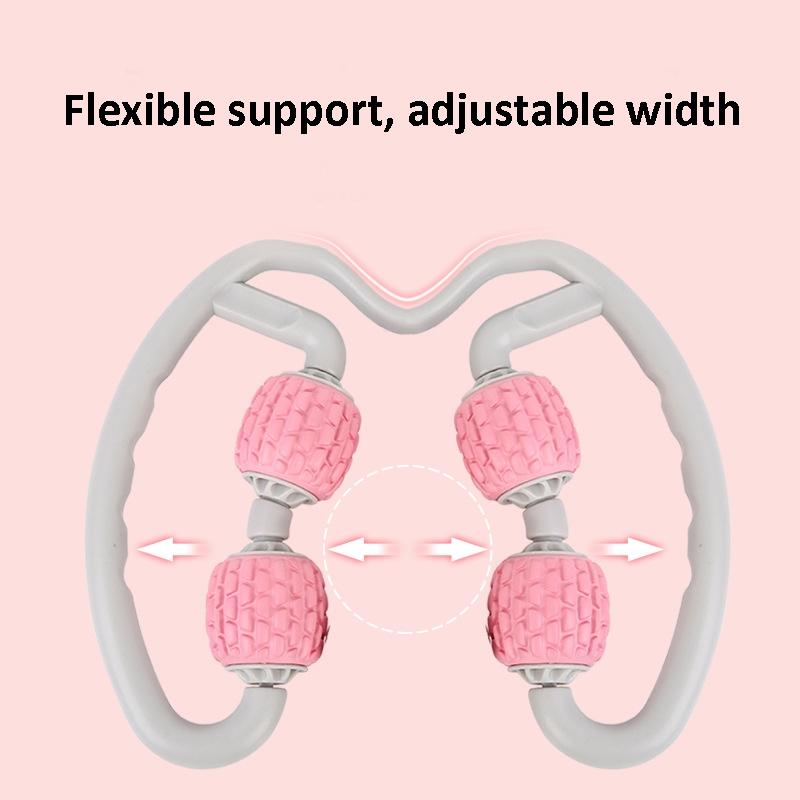 Soft Ring Leg Muscle Massage Roller - Purple