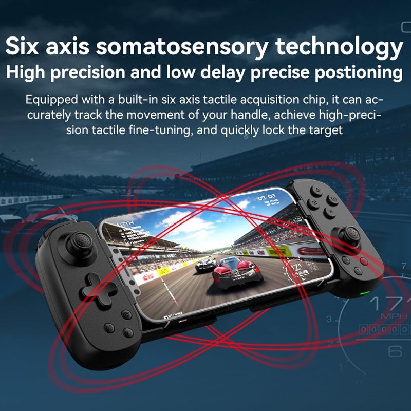 Foldable Tooth Controller for Gaming - White Black