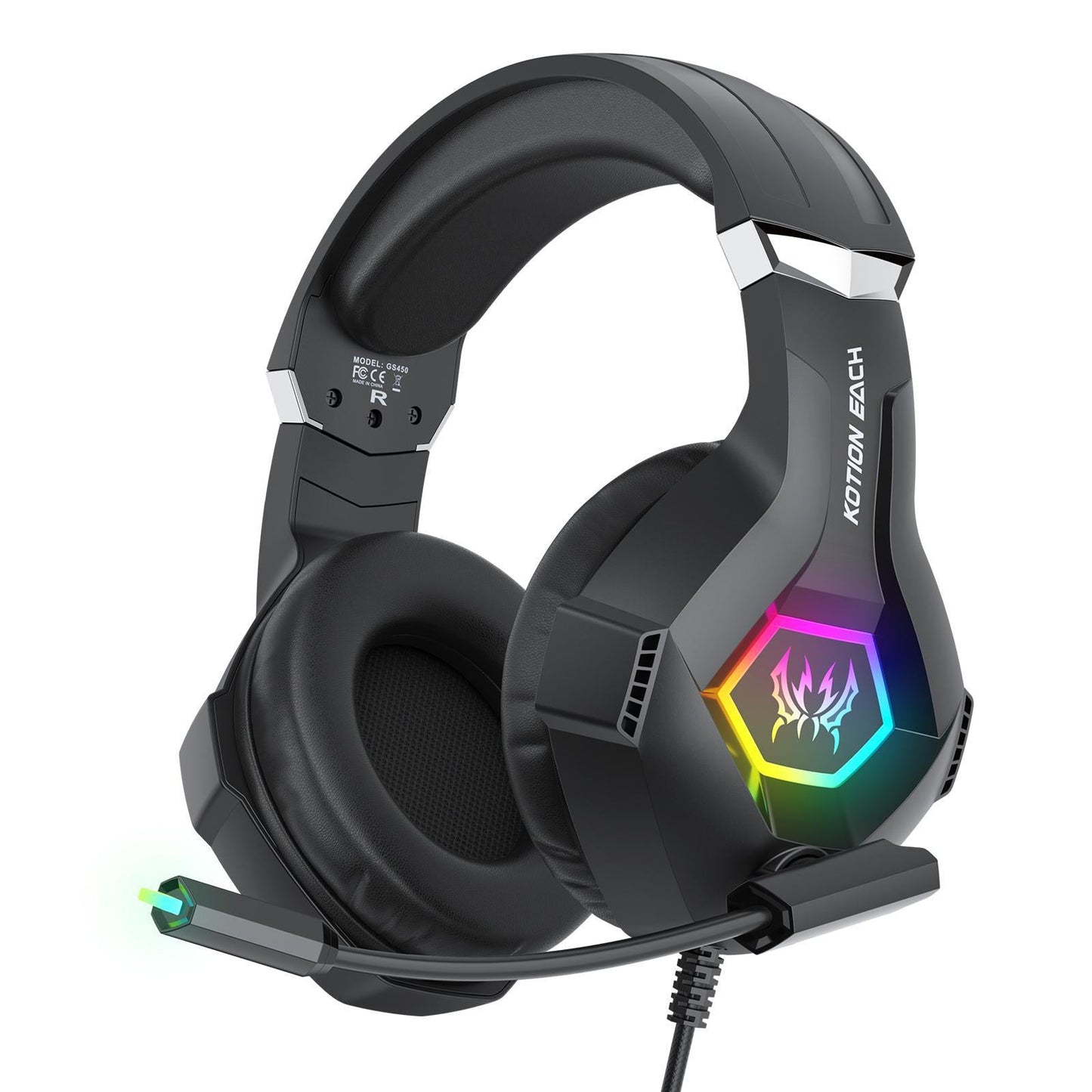Omni Esports Headset With Mic 1.9M Length - White