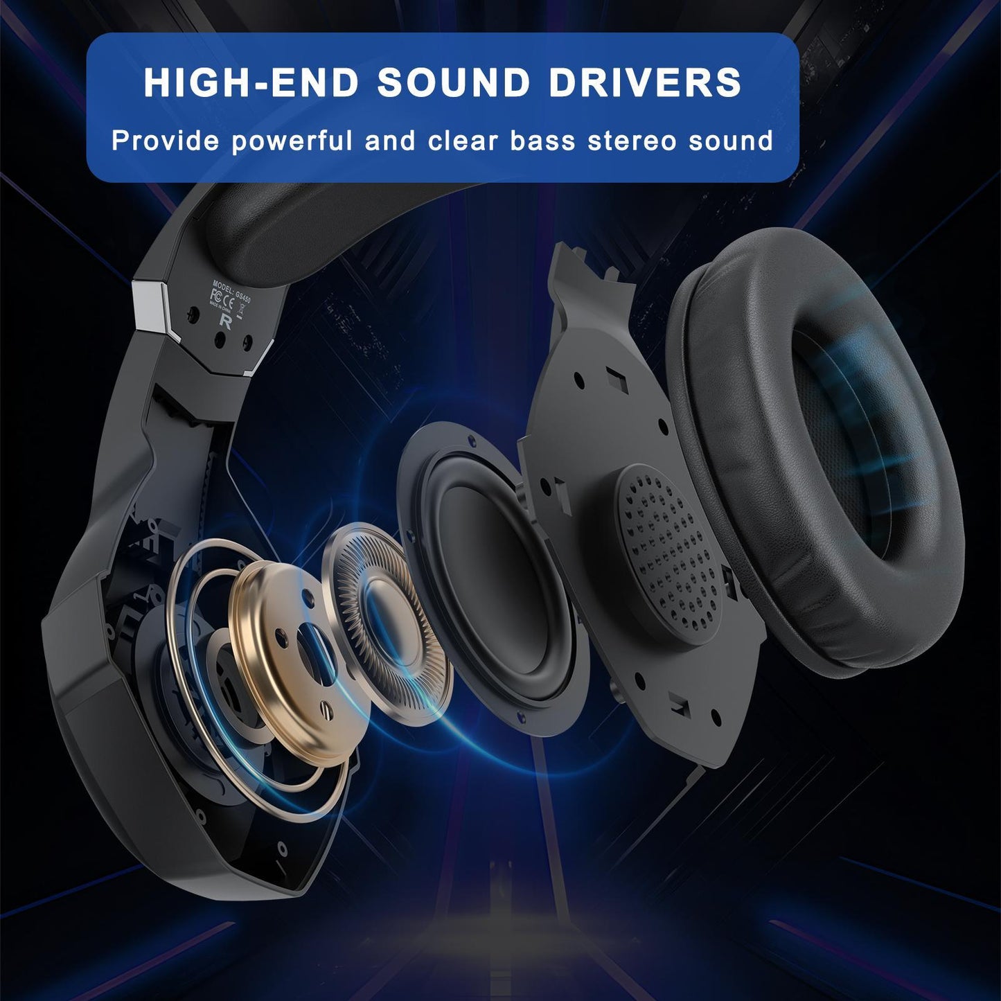 Omni Esports Headset With Mic 1.9M Length - White