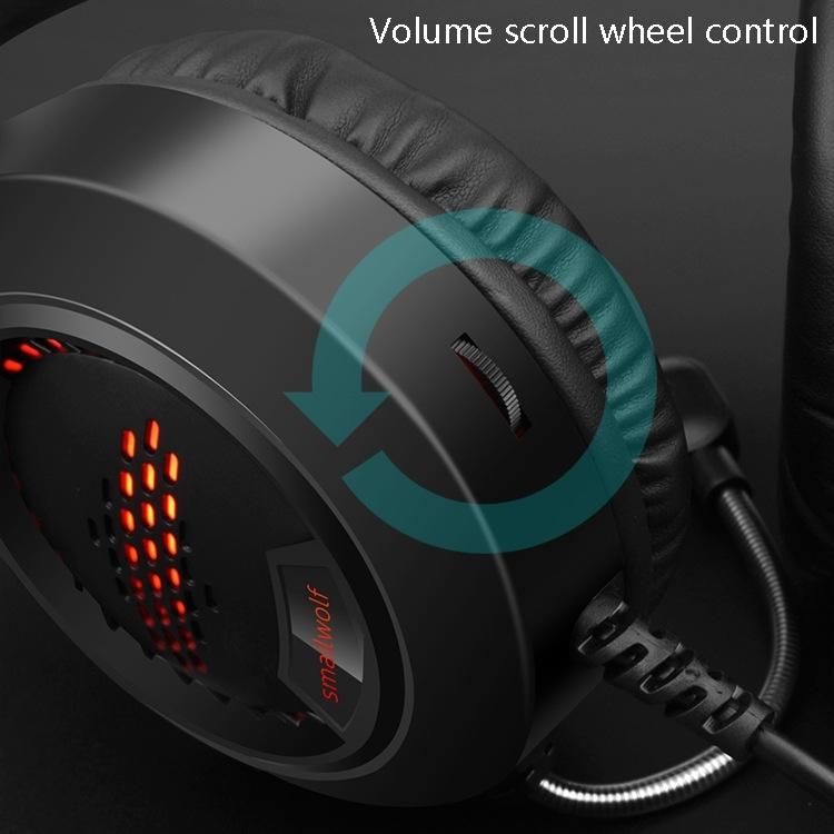 3.5Mm Luminous Game Headset For Desktop - Pink