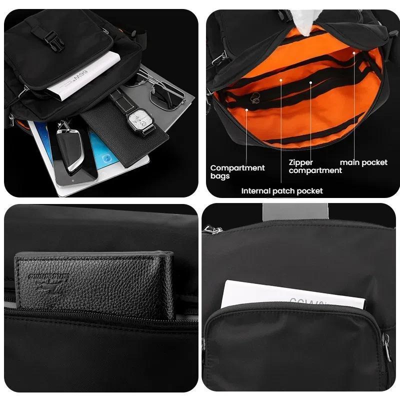 Waterproof Unisex Crossbody Bag For Couples - Light Gray