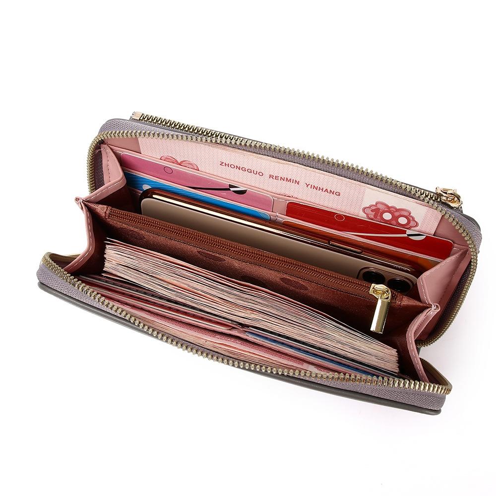 Touch Screen Cross Body Phone Bag Large Capacity - Red
